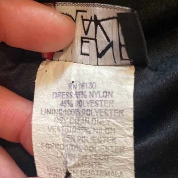 Helene Blake Vintage Art Deco Flapper Lace Fringe Midi Dress EUC Sz 12P 80’s - Picture 8 of 11